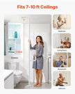 VEVOR Floor-to-Ceiling Transfer Pole 300 Lbs Capacity for 7-10 Ft Ceilings White