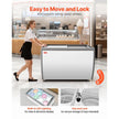 Commercial Ice Cream Display Freezer – 13.1 Cu. Ft. Gelato Dipping Cabinet with LED Lighting