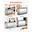 Commercial Ice Cream Display Freezer – 13.1 Cu. Ft. Gelato Dipping Cabinet with LED Lighting
