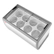 Commercial Ice Cream Display Freezer – 13.1 Cu. Ft. Gelato Dipping Cabinet with LED Lighting