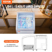VEVOR 5.4 Cu.ft Commercial Ice Cream Display Case Gelato Dipping Freezer Cabinet