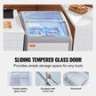 VEVOR 5.4 Cu.ft Commercial Ice Cream Display Case Gelato Dipping Freezer Cabinet