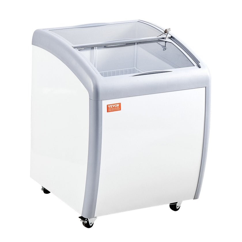 VEVOR 5.4 Cu.ft Commercial Ice Cream Display Case Gelato Dipping Freezer Cabinet