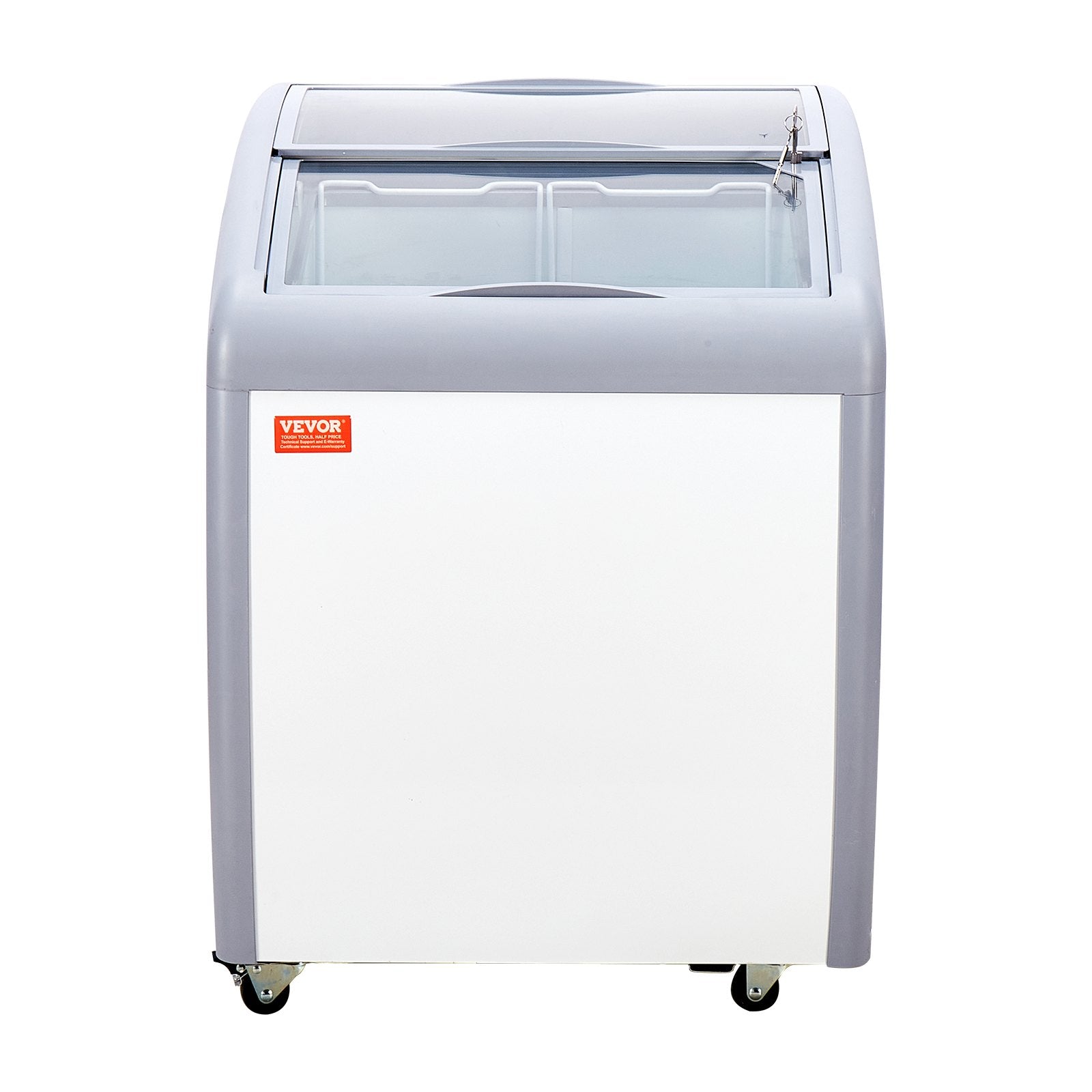 VEVOR 5.4 Cu.ft Commercial Ice Cream Display Case Gelato Dipping Freezer Cabinet