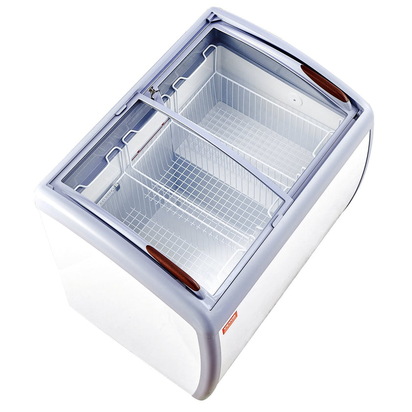 VEVOR 9.3 Cu.ft Commercial Ice Cream Display Case Gelato Dipping Freezer Cabinet