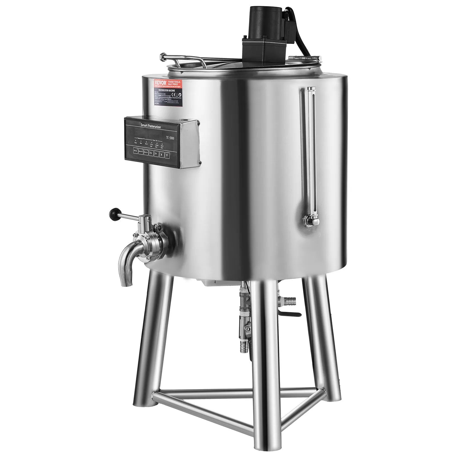 VEVOR Commercial Pasteurization Machine 30L Pasteurizer for Milk Sterilization