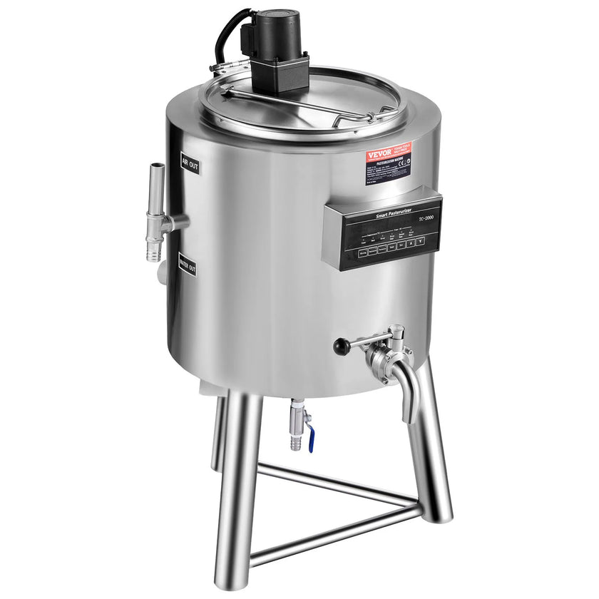 VEVOR Commercial Pasteurization Machine 30L Pasteurizer for Milk Sterilization