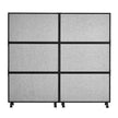 VEVOR Acoustic Room Divider Partition Panel Privacy Screen 2 Pack Light Gray