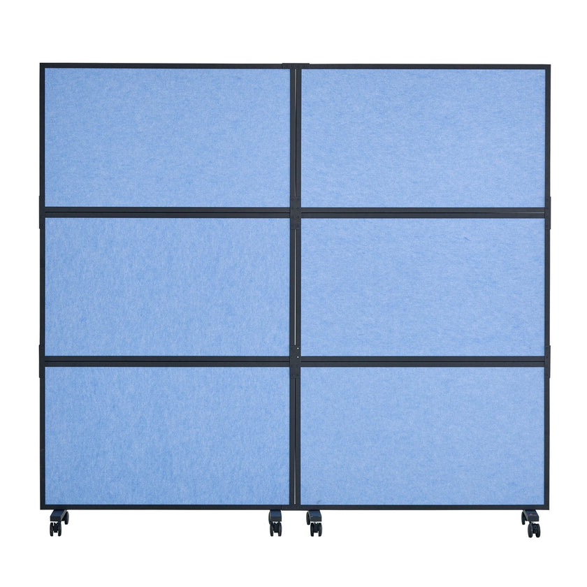 VEVOR Acoustic Room Divider Partition Panel Privacy Screen 2 Pack Indigo Blue