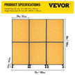 VEVOR Acoustic Room Divider 72