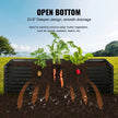 VEVOR Raised Garden Bed, 8 x 4 x 2 ft  Galvanized Metal Planter Box, Outdoor Planting Boxes with Open Base, for Growing Flowers/Vegetables/Herbs in Backyard/Garden/Patio/Balcony, Dark Gray