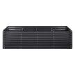 VEVOR Raised Garden Bed, 8 x 4 x 2 ft  Galvanized Metal Planter Box, Outdoor Planting Boxes with Open Base, for Growing Flowers/Vegetables/Herbs in Backyard/Garden/Patio/Balcony, Dark Gray
