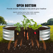 VEVOR Raised Garden Bed, 4 x 2 x 1 ft Galvanized Metal Planter Box, Outdoor Planting Boxes with Open Base, for Growing Flowers/Vegetables/Herbs in Backyard/Garden/Patio/Balcony, Silver