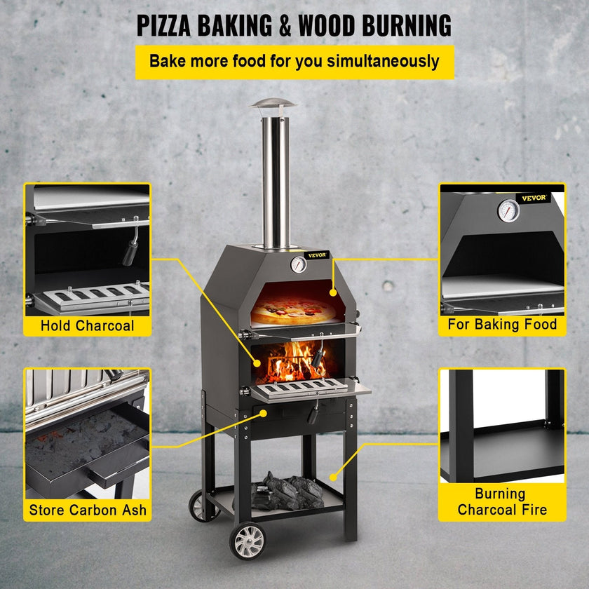 VEVOR Outdoor Pizza Oven, 12\
