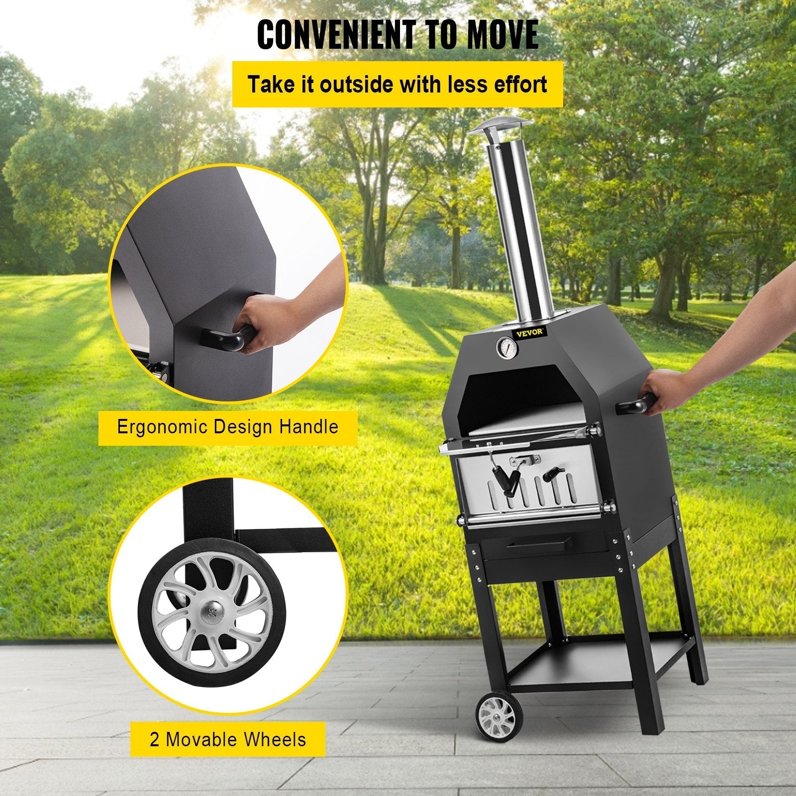 VEVOR Outdoor Pizza Oven, 12\