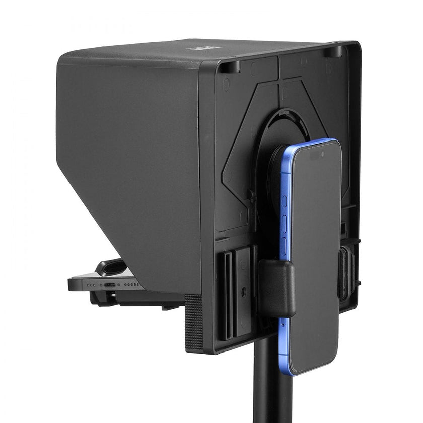 VEVOR 10'' Portable Teleprompter Remote for Webcam Smartphone Live Streaming