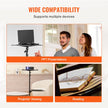 VEVOR Projector Stand with Wheels Projector Floor Stand Height from 22.8-57.3