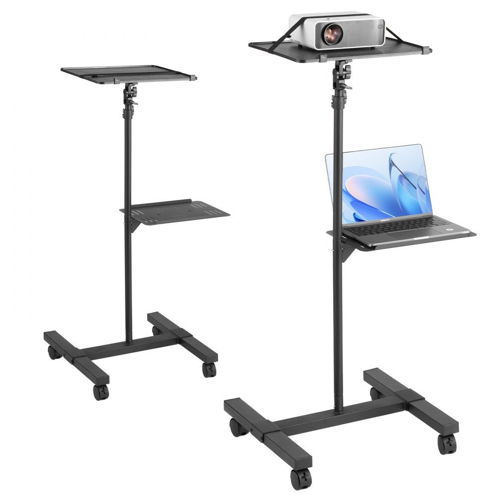 VEVOR Projector Stand with Wheels Projector Floor Stand Height from 22.8-57.3