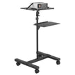VEVOR Projector Stand with Wheels Projector Floor Stand Height from 22.8-57.3