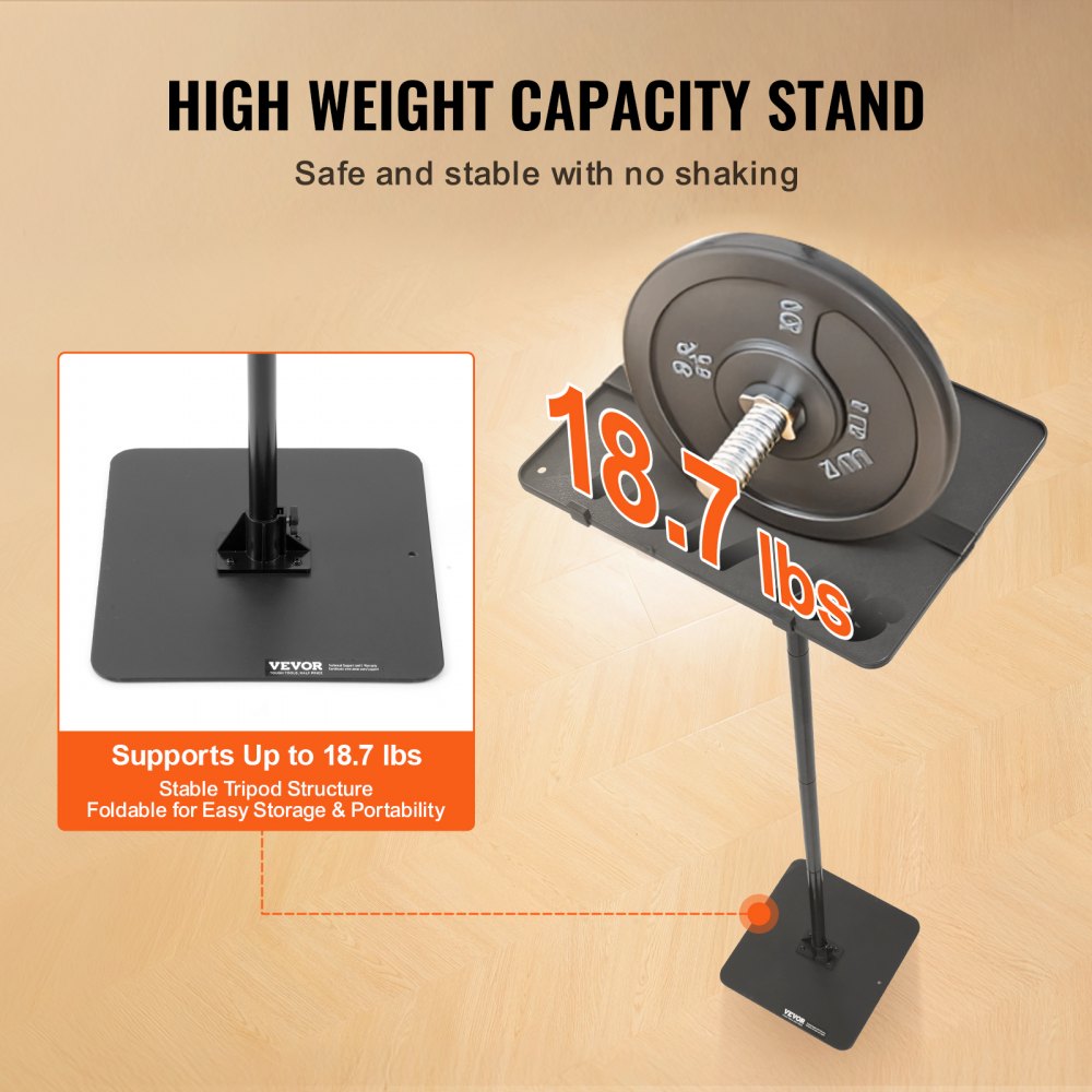 VEVOR Projector Stand Projector Floor Stand Adjustable Height from 30.3 to 63.4