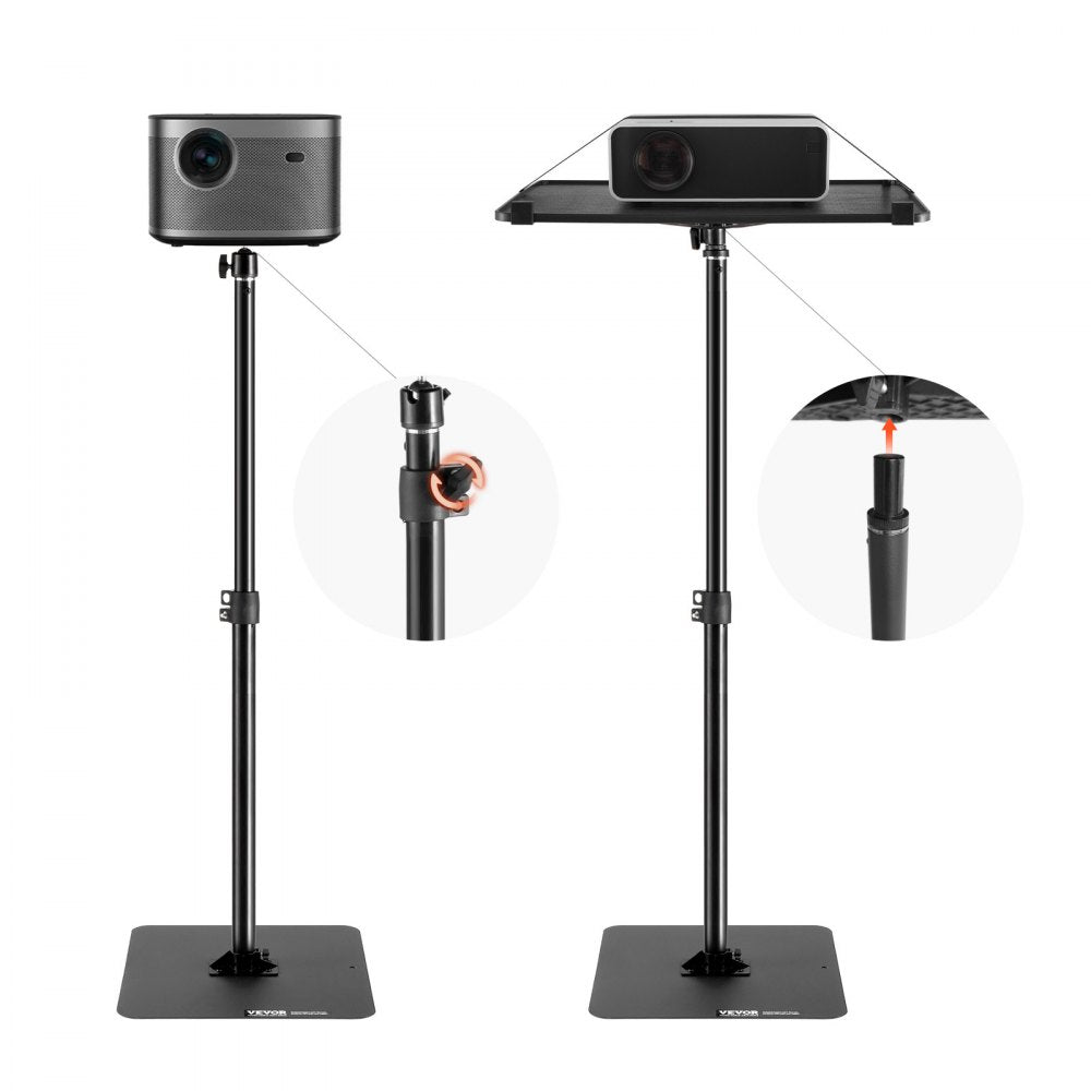 VEVOR Projector Stand Projector Floor Stand Adjustable Height from 30.3 to 63.4