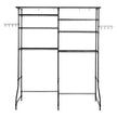 VEVOR Over Washer and Dryer Storage Shelf Two Row 6 Tiers Washer Rack Black
