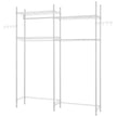 VEVOR Over Washer and Dryer Storage Shelf Two Row 4 Tiers Washer Rack White