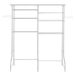 VEVOR Over Washer and Dryer Storage Shelf Two Row 6 Tiers Washer Rack White