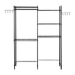 VEVOR Over Washer and Dryer Storage Shelf Two Row 5 Tiers Washer Rack Black