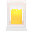 12-Piece Decorative LED Candle Lantern Set – White Flameless Hanging Lanterns with Flickering Warm Light