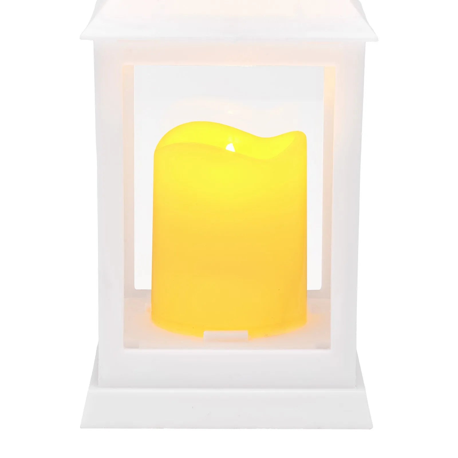 12-Piece Decorative LED Candle Lantern Set – White Flameless Hanging Lanterns with Flickering Warm Light