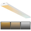 VEVOR 4FT LED Wraparound Light, 50W, 5500LM Flush Mount LED Shop Light, 3000K/4000K/5000K Adjustable LED Kitchen Ceiling Lighting Fixtures for Garage Office Laundry Fluorescent Tube Replacement, FCC
