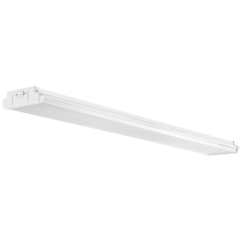 VEVOR 4FT LED Wraparound Light, 50W, 5500LM Flush Mount LED Shop Light, 4 Pack 6500K Daylight LED Kitchen Ceiling Lighting Fixtures, for Garage Office Laundry Fluorescent Tube Replacement, FCC
