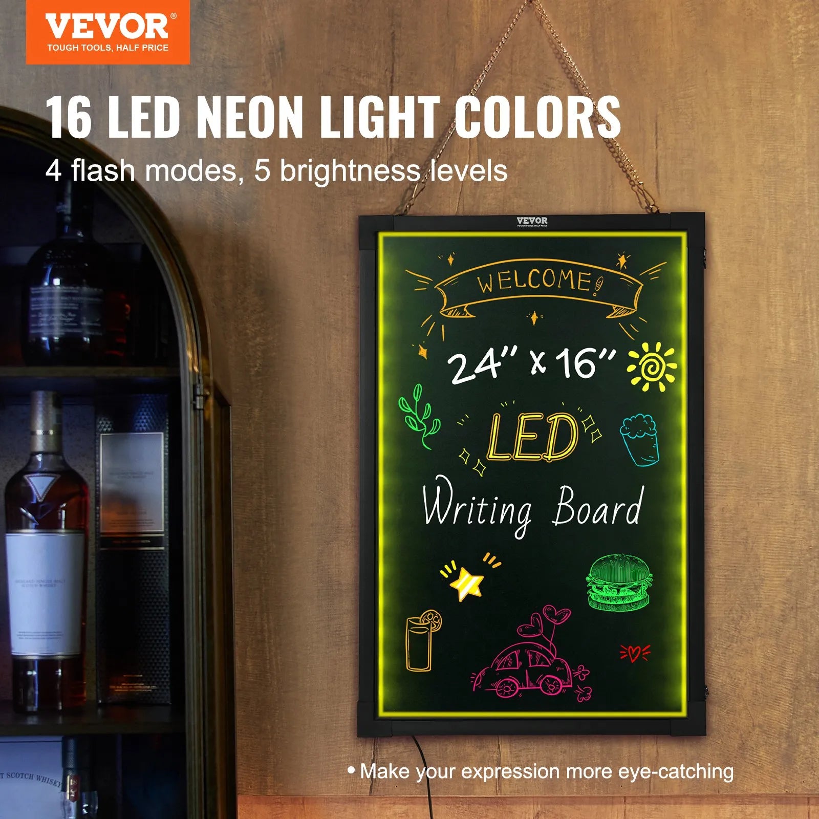 VEVOR LED Message Writing Board, 24