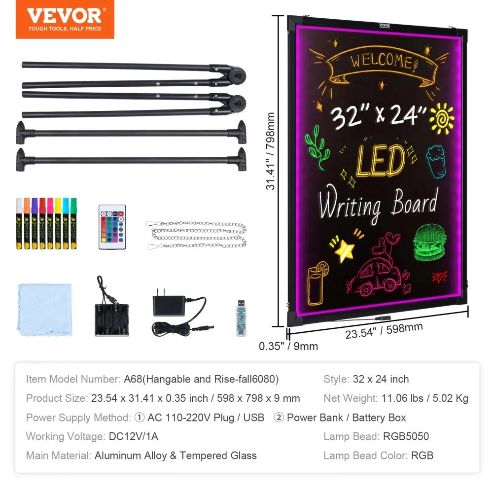 VEVOR LED Message Writing Board, 32