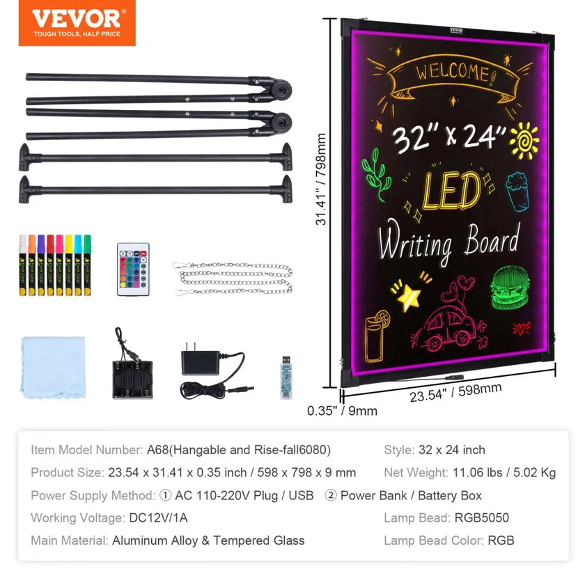 VEVOR LED Message Writing Board, 32