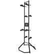 VEVOR 4 Bike Storage Rack, Free Standing Gravity Wall Vertical Bike Rack, Fully Adjustable Bike Rack Garage, Sturdy Steel & Easy Assemble, for Garage, Living Room, Shed, Holds Up to 260 lbs Black