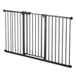 VEVOR Baby Gate 60.6-63.3 Inches Adjustable Width 30 Inches High Dog Gate Black