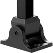 VEVOR Aluminum Alloy Baluster Shoes Square Balusters Baluster Wrought Spindles for Staircase Slant Shoes with Screw Holes for  1/2 Inch Staircase Balusters, Black (50 Pcs)(Screws Sold Separately)