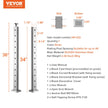 VEVOR Cable Railing Post, 36