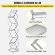 VEVOR Literature Rack, 6 Pockets, Pop up Aluminum Magazine Rack, Lightweight Catalog Holder Stand w/ Carrying Bag for Hotel, Trade Show, Exhibition, Office, Retail Store