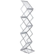 VEVOR Literature Rack, 6 Pockets, Pop up Aluminum Magazine Rack, Lightweight Catalog Holder Stand w/ Carrying Bag for Hotel, Trade Show, Exhibition, Office, Retail Store