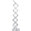 VEVOR Literature Rack, 6 Pockets, Pop up Aluminum Magazine Rack, Lightweight Catalog Holder Stand w/ Carrying Bag for Hotel, Trade Show, Exhibition, Office, Retail Store