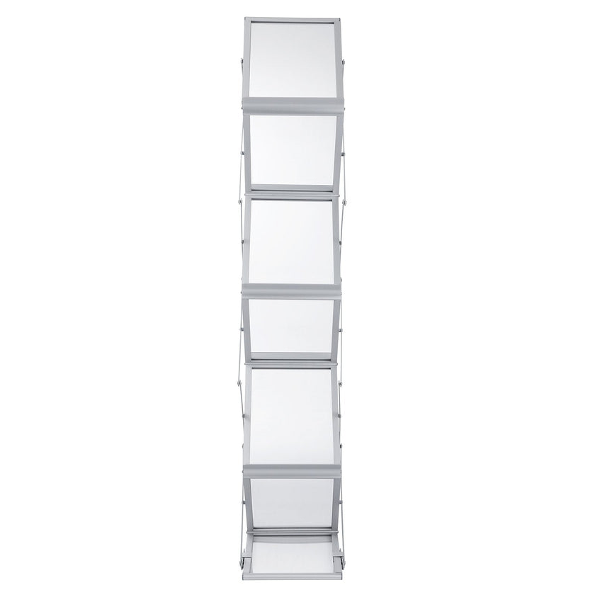 VEVOR Literature Rack, 6 Pockets, Pop up Aluminum Magazine Rack, Lightweight Catalog Holder Stand w/ Carrying Bag for Hotel, Trade Show, Exhibition, Office, Retail Store
