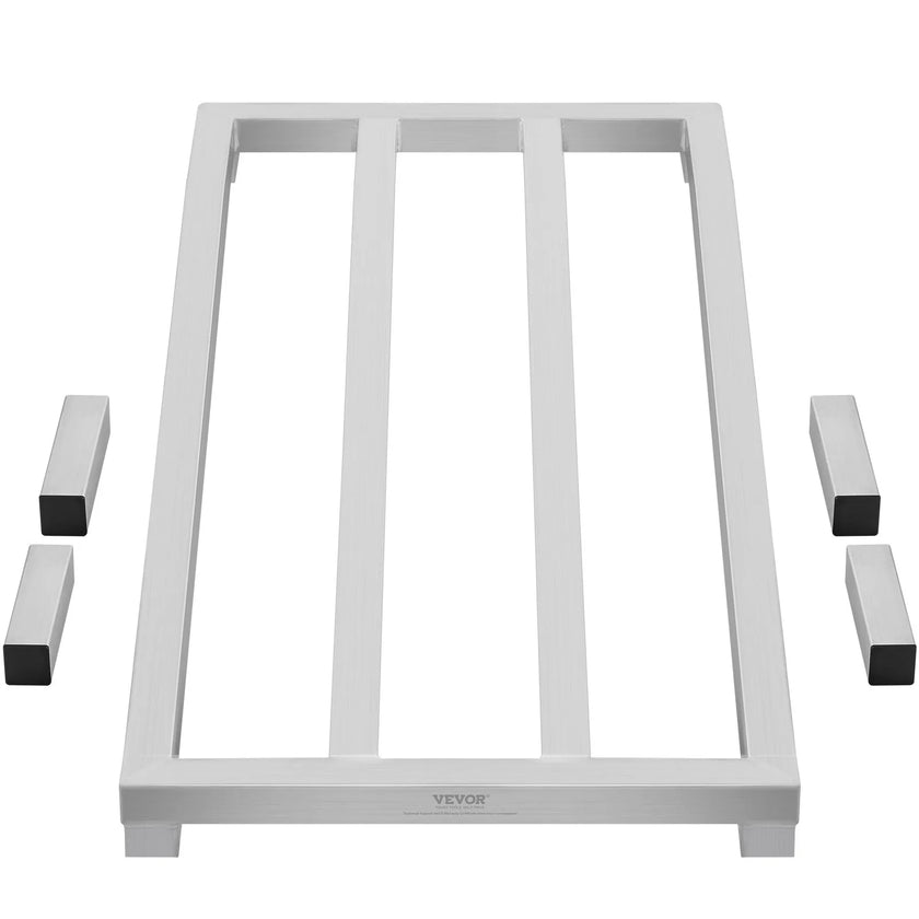 VEVOR Aluminum Dunnage Rack Stationary Dunnage Rack 48” x 20” x 8” Storage Rack