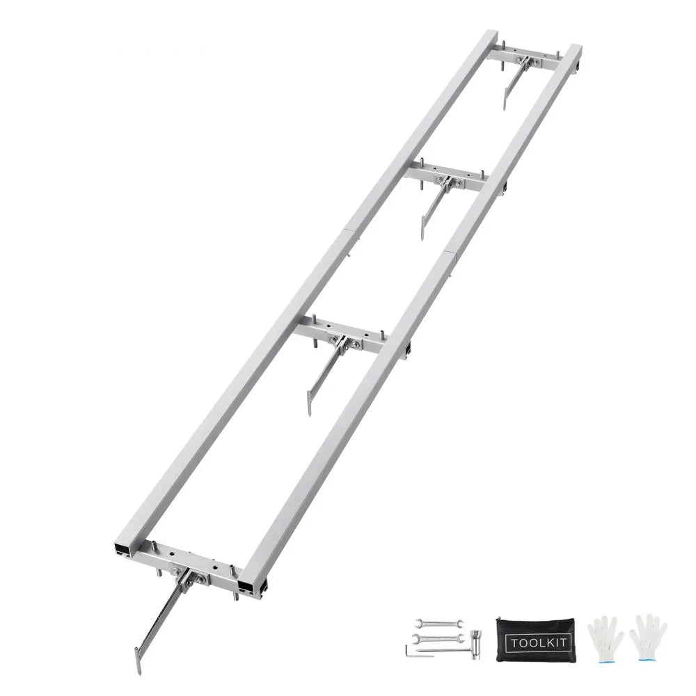 VEVOR Rail Mill Guide System 9 ft Chainsaw Milling Rail Guide 4 Crossbar Kits