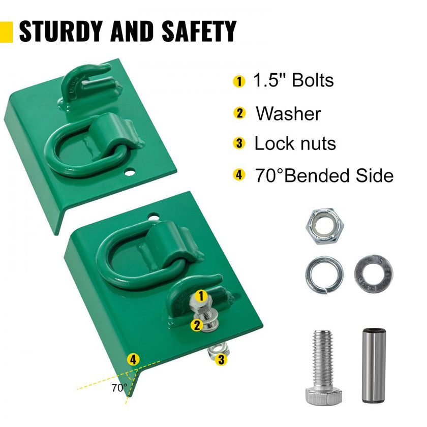 VEVOR Tractor Bolt on Hooks, 1/4\