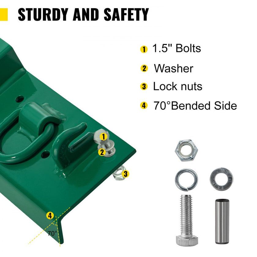 VEVOR Tractor Bolt on Hooks, 1/4