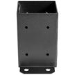 VEVOR 4x4 Wood Fence Post Anchor Base, 10 pcs Deck Post Base 3.6'' x 3.6'', 2.5 lbs, Black Powder-Coated Deck Post Base with Thick Steel, for Deck Supports Porch Railing Post Holder