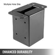 4 x 4 Post Base, Post Anchor 5 PCs Black Powder-Coated Bracket for Deck Supports